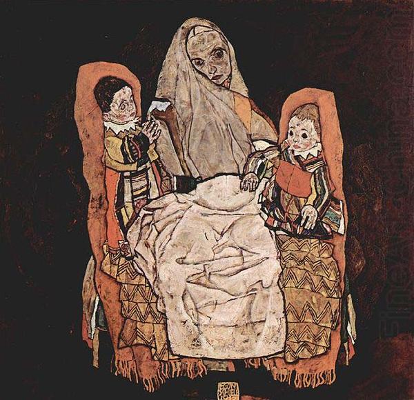 Mutter mit zwei Kindern, Egon Schiele